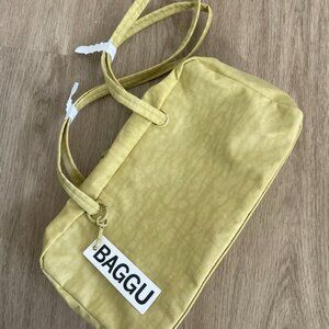 BRAND NEW/NEVER USED - BAGGU Bowler Bag - Small - Butter/Yellow